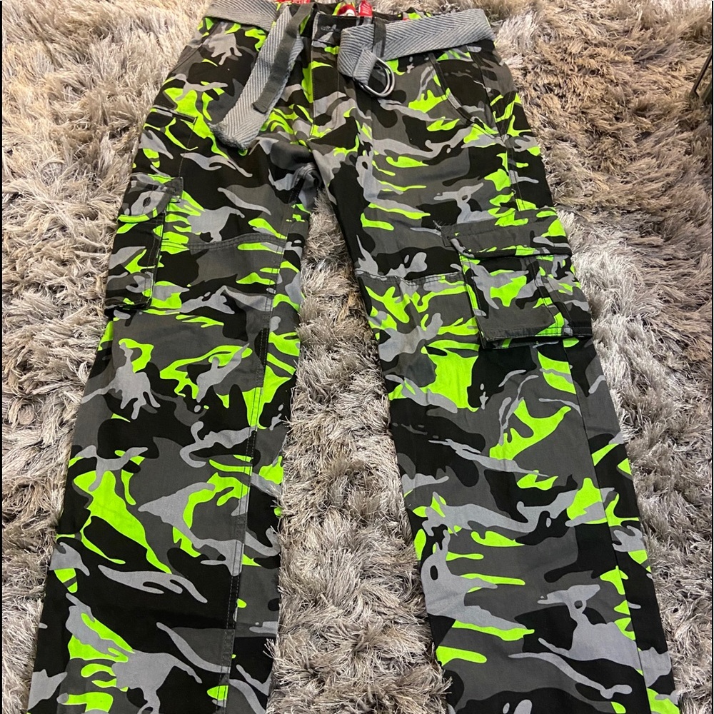 Men camouflage cargo pants